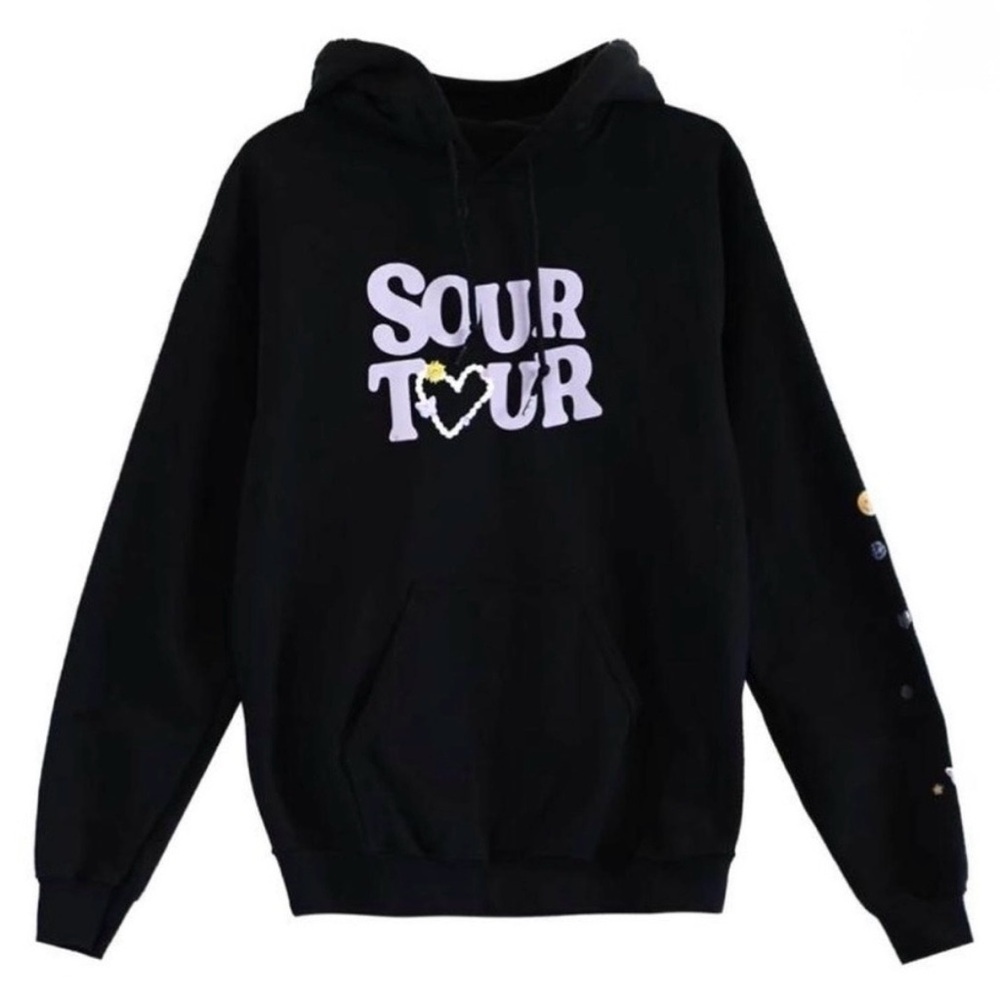 Olivia Rodrigo Sour Tour Black Graphic Hoodie. Size M. Great Condition.